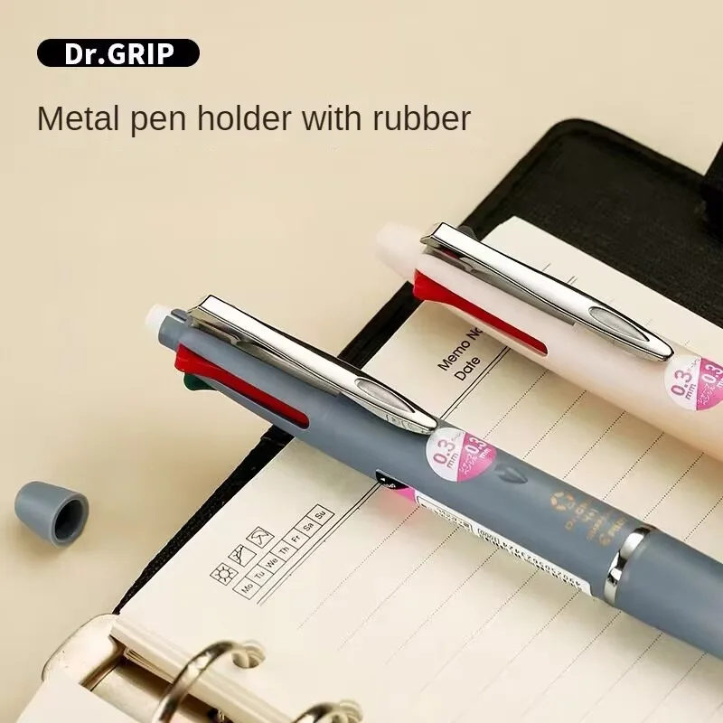 PILOT Dr. Grip 4 + 1 Multifunctional Pen 0.7/0.5mm 4-color Ballpoint Modular Pen 0.3/0.5mm Mechanical Pencil Stationery Supplie