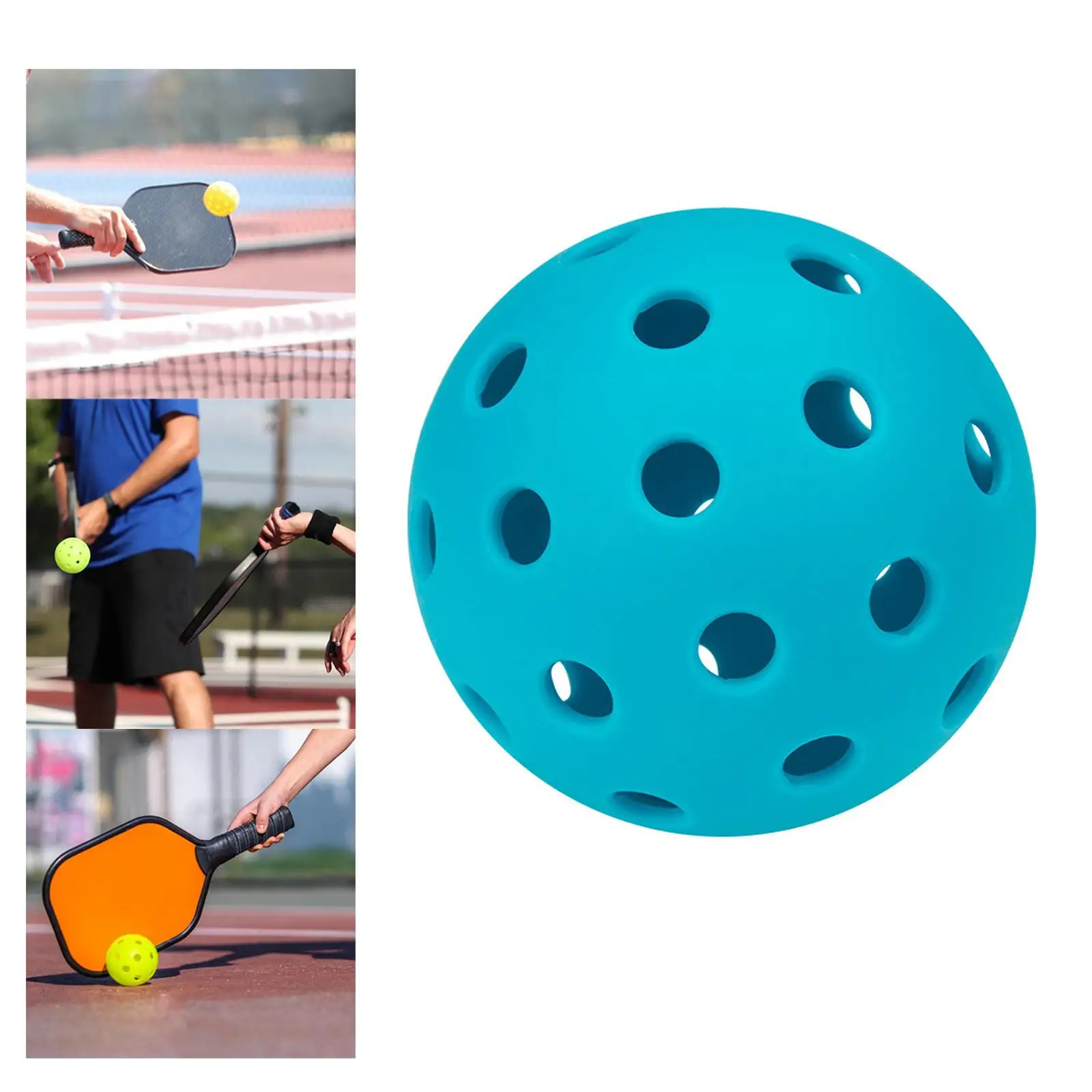 5xLuminous Pickleball Ball 74mm Professional for Tournament Play Training