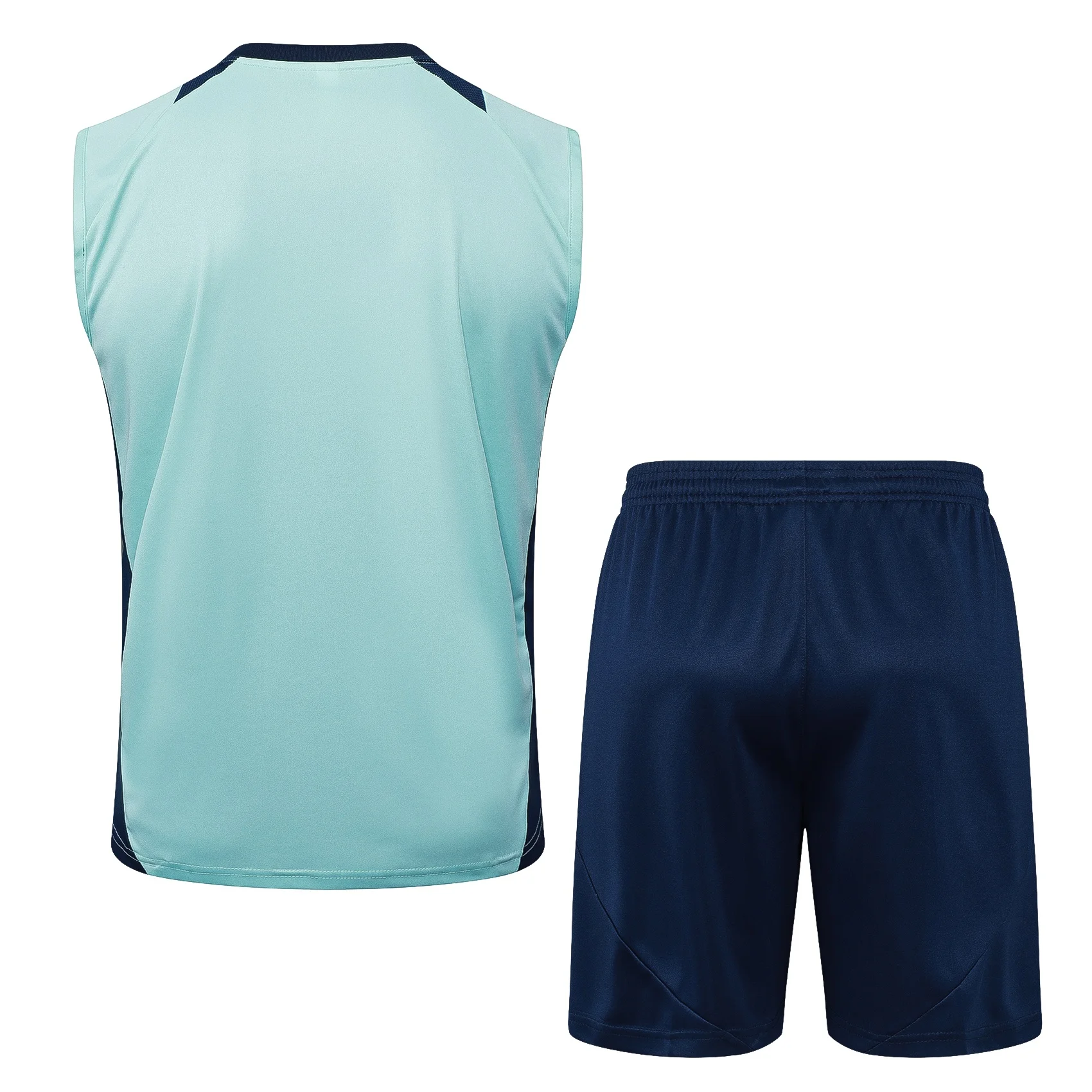 Adidas Football Shoes Sleeveless Jersey Set Men Iconic Ergonomic Stylish Comfortable Modern Sleeveless Jersey Set Mint Green