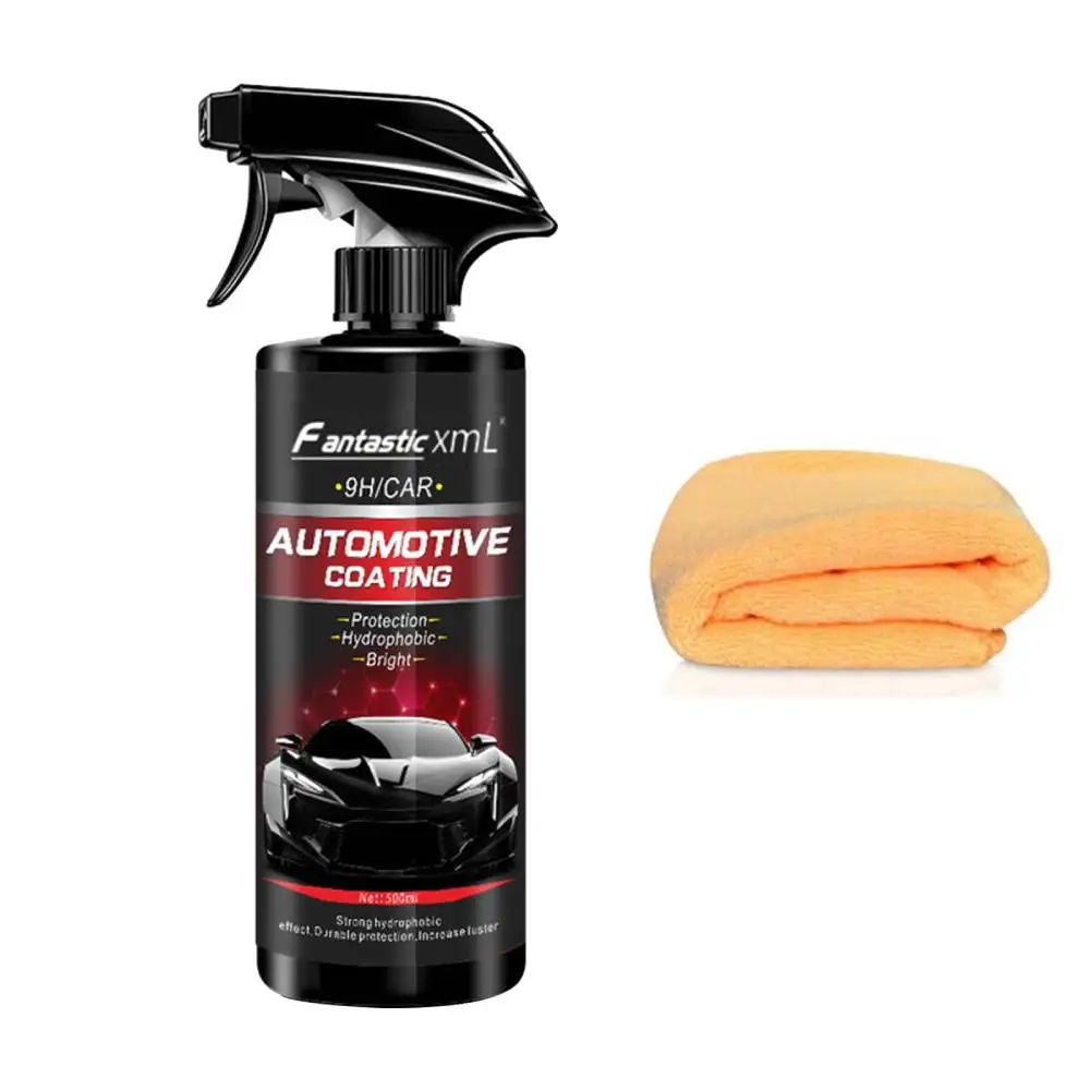Car Ceramic Coating 500ml Car Nano Ceramic Coating Spray Sealing Waterless for Car Detail Paint Protection and Scratches 9H Nano Coating Agent