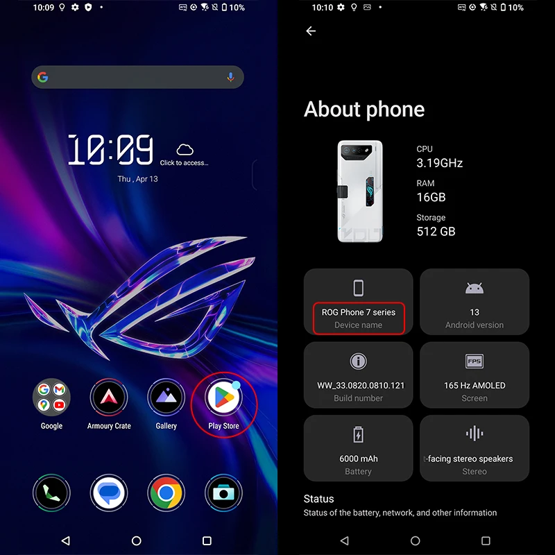 Asus Rog Phone 7 [con ROM Global] 