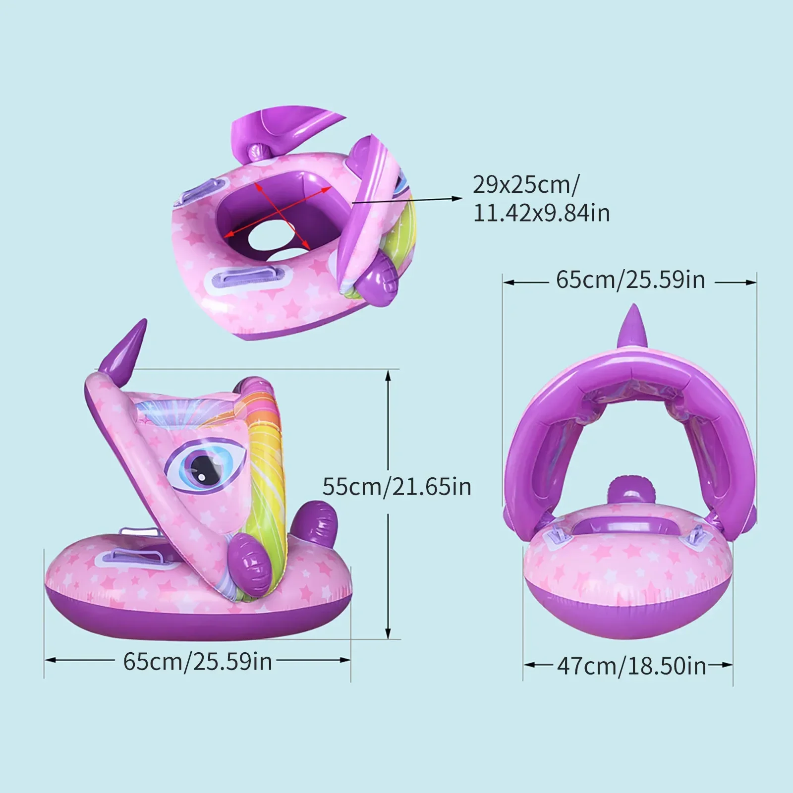 Inflatable Toys for Children Summer Pool Fun Toys for Outdoor Water Sports Baby Swimming Ring with Pool for Children Games 3