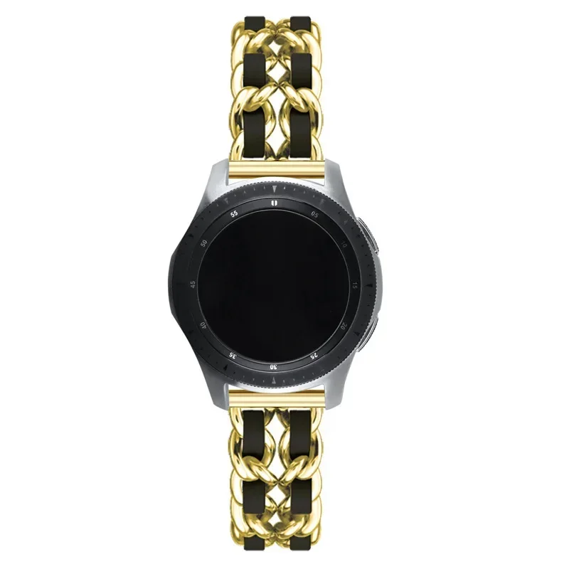 Luxurious Leather and Metal Watch Bracelet - 20mm/22mm Band