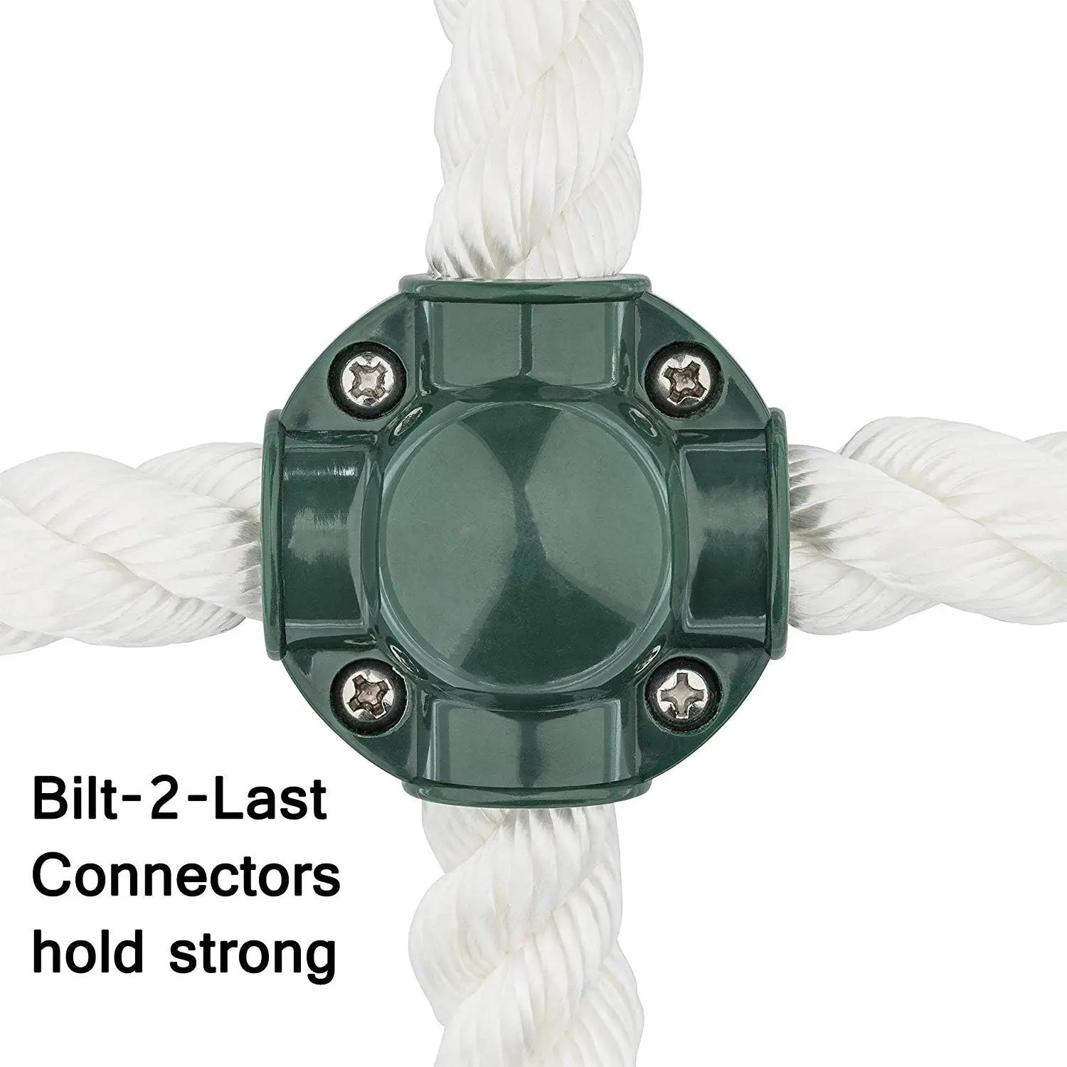 Cargo Climbing Net, 100% Polyester Rope Ladder, 108" L x 70" W + Drill Bit & Instructions