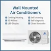 Puremind High Quality 9000btu 12000Btu Split Wall Mounted Air Conditioner R410A R32 Inverter Cooling Fast  Wifi Control OEM 3