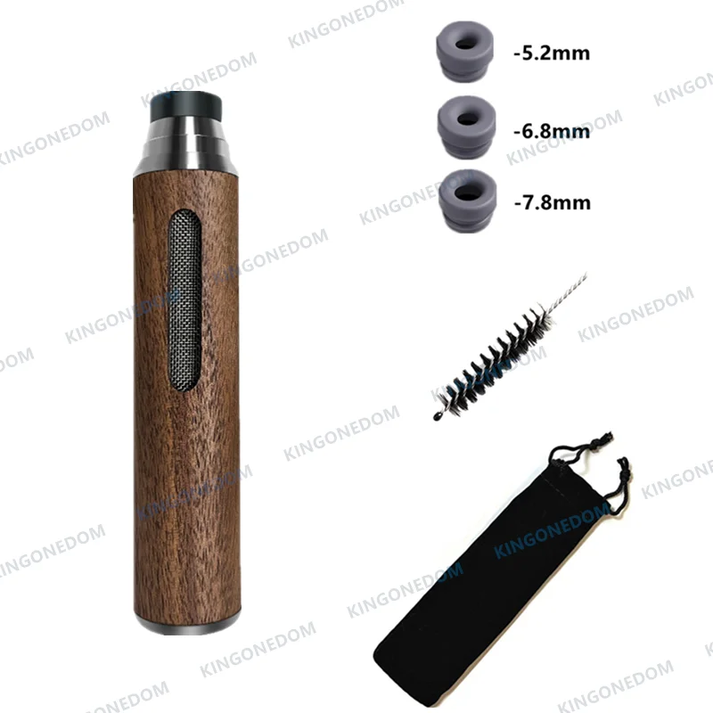 Wood Ashtray Pocket Cigar Ash Tray Soot Cover Portable Ashtray For Car Smoking Accessories With Velvet Bag and Cleaning Brush portable ashtray,cigarettes ashtray,wood ashtray