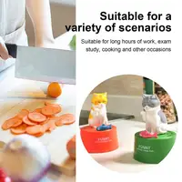 Timer Creative Cute Cat Mechanical Timer Kitchen Cooking Child Study Home Timer Management Countdown Timers For Teaching 2