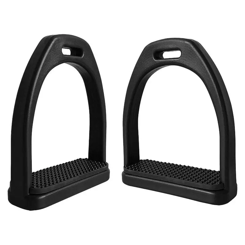 

English Stirrups Wide Flexible Riding Protection Saddle Flex Stirrups With Pads Heavy Duty Flex Stirrups Relief Knee Ankle