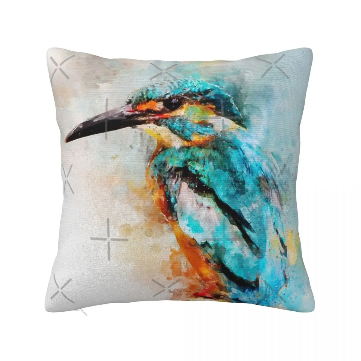 

Dramabite Watercolor Kingfisher Cushions Dakimakura Cover Room Decorating Items Pillow Case Pillow Cover