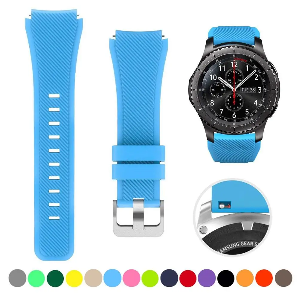 Universal 22mm Silicone Smartwatch Replacement Bands