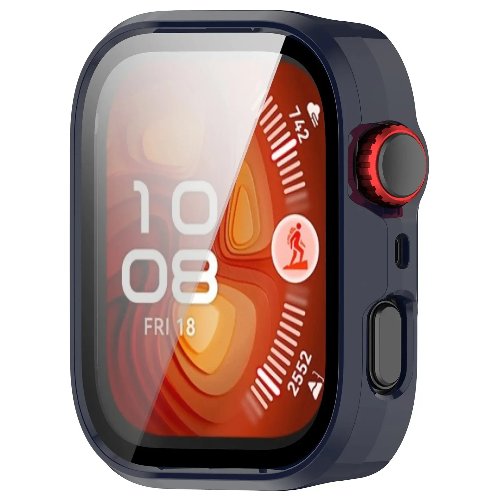 Full Coverage Protective Bumper Case with Screen Protector for Smartwatches - Anti-Scratch Accessory