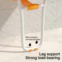 Bathroom Folding Stool Bathroom Elderly Shower Accessible Safety Chair Toilet Shower Hanging Upholstered Non-Slip Chair 2