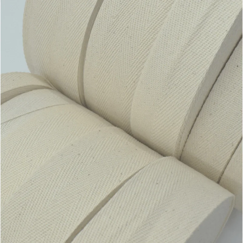 5/10 Yards 100% Cotton Herringbone Tape Package Ribbon Handmade Stripe Woven Ribbon DIY Clothing Accessories 10/15/20/25/30MM