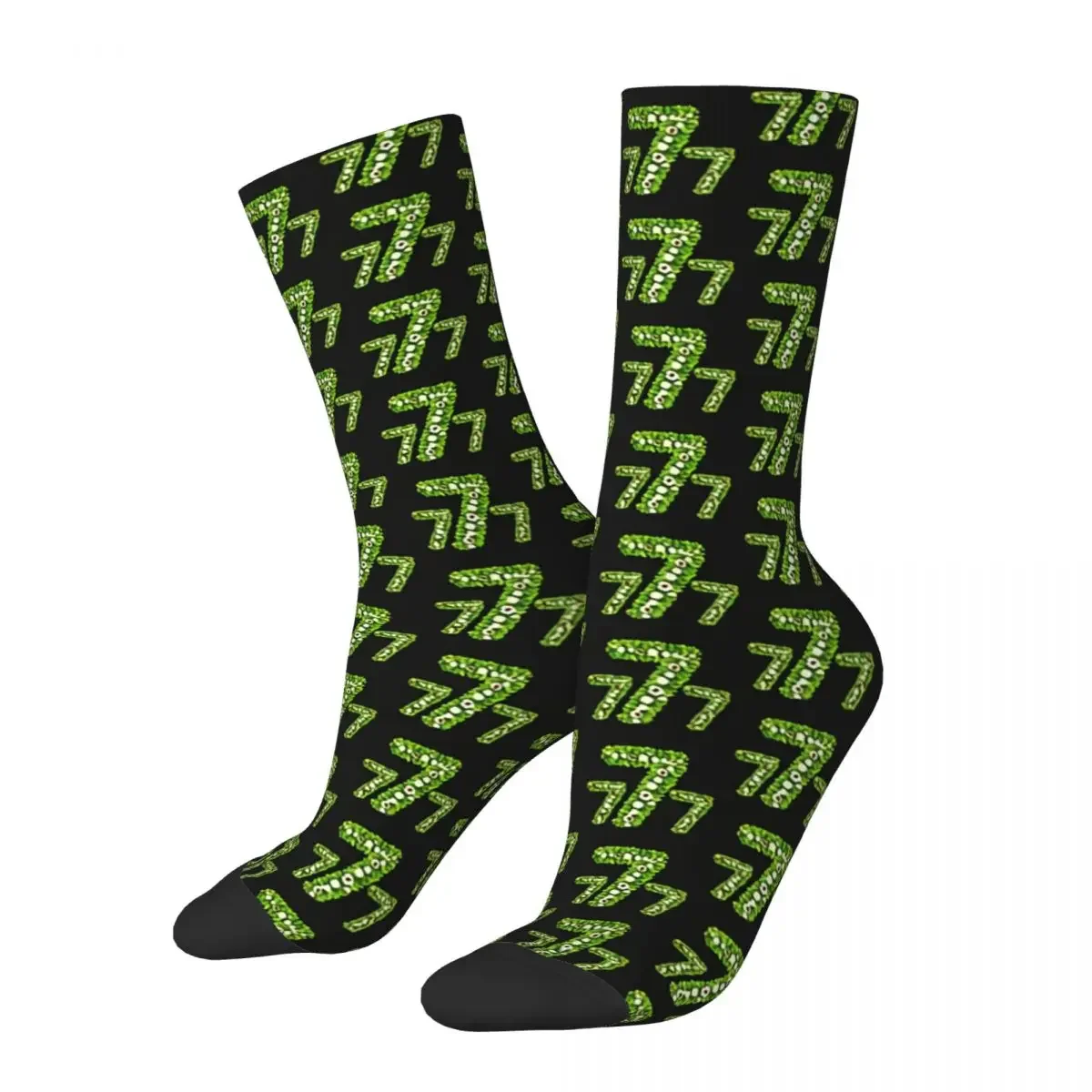 

Funny Men's Socks Lucky Angel Number 777 Retro Harajuku Hasbulla Magomedov Street Style Crew Crazy Sock Gift Pattern Printed