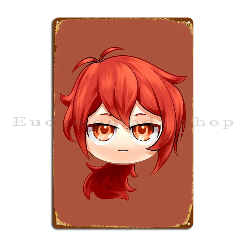 

Chibi разбавленный от Genshin ударопрочный металлический знак под заказ вечерние Create Club жестяной знак постер