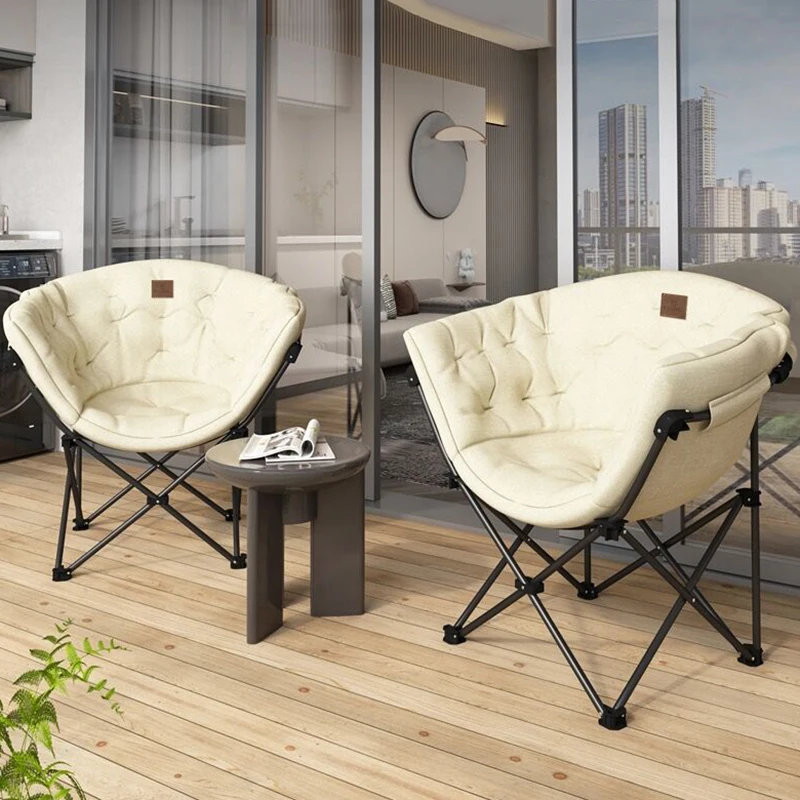 Folding Chair Living Room Balcony Leisure Chair Outdoor Courtyard Sun Recliner Portable Fishing Camping