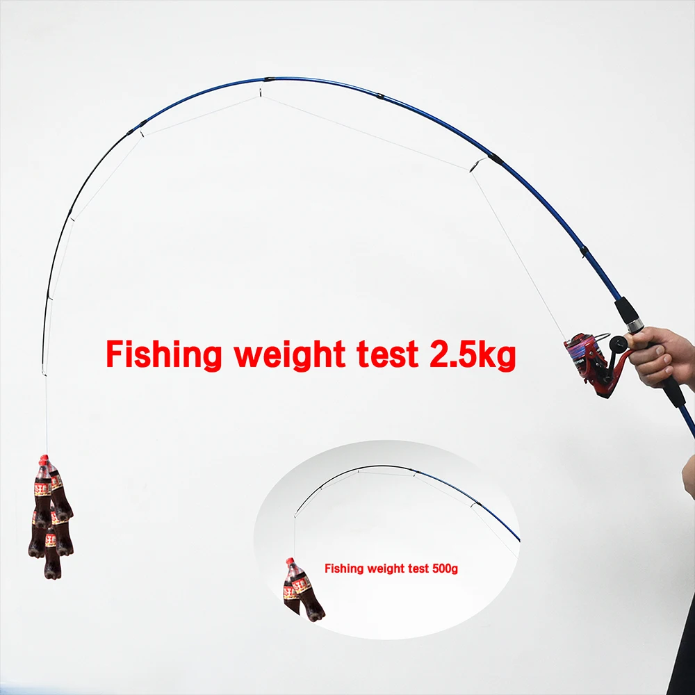 Biutifu baitcasting Spinning Reise Carbon 4/5 Abschnitt Angelruten Gewicht 5-20g Power Ultraleicht Lock Forelle Mini-Stange – Detail 3