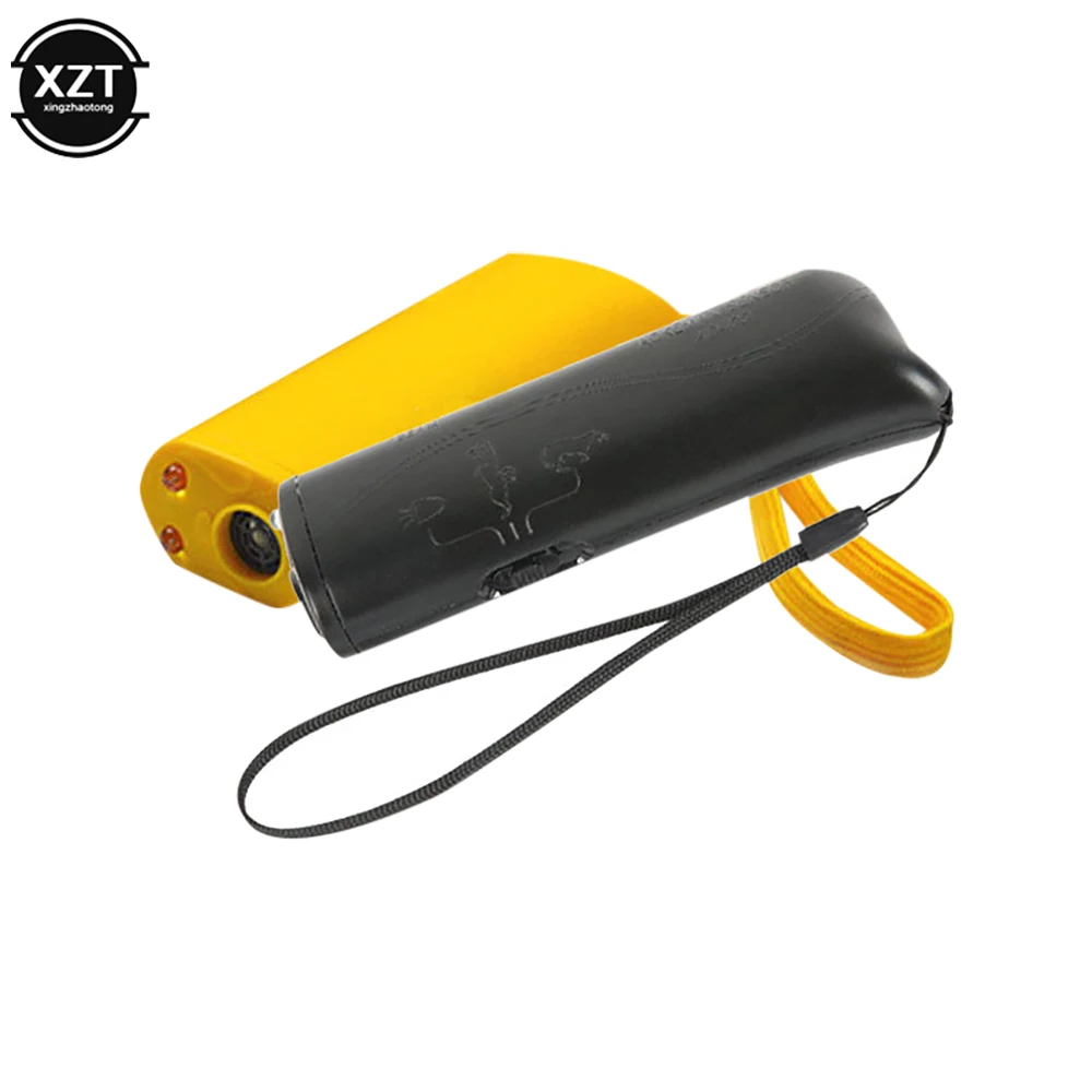 3 In 1 Dog Repeller Device LED Ultrasonic Mini Dog Trainer Multifunctional Trainer Anti Barking Proximitor Night Flashlight