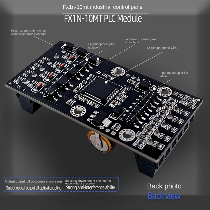 FX1N-10MT PLC 산업용 제어 보드 및 USB-TTL 케이블 PLC 모듈, 아날로그 입력/출력, 가이드 레일 지연 릴레이 모듈