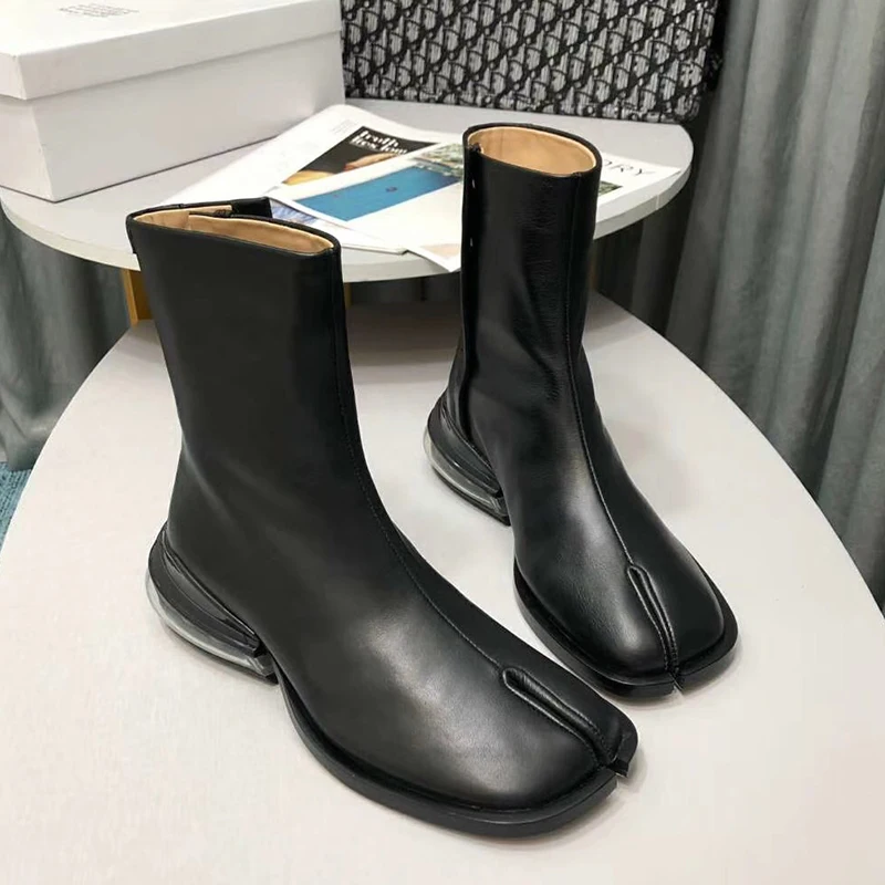 Women Split Toe Air Cushion Ankle Boots 