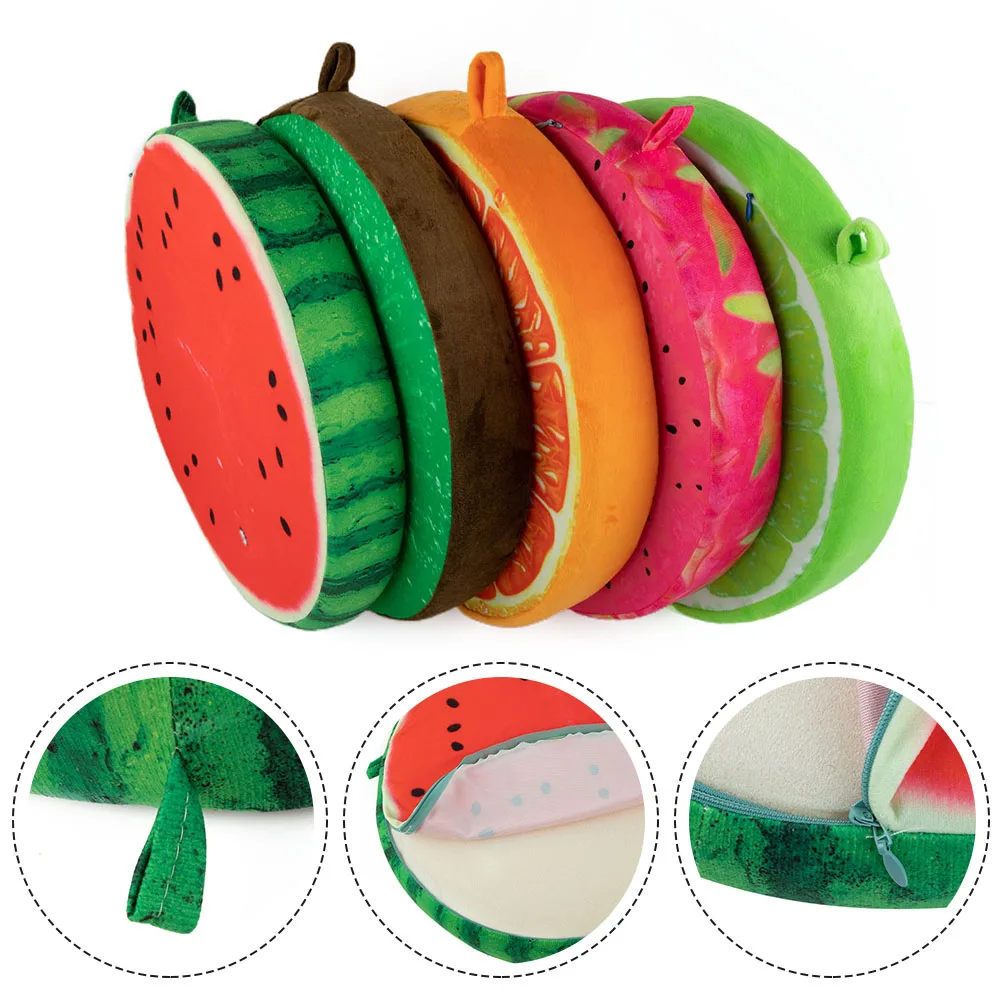 1 Pc Kissen 40 cm Sitzkissen Obst Form Runde Kissen Plüsch Für Outdoor Home Garten Wohnzimmer Hause Dekoration zubehör – Detail 2