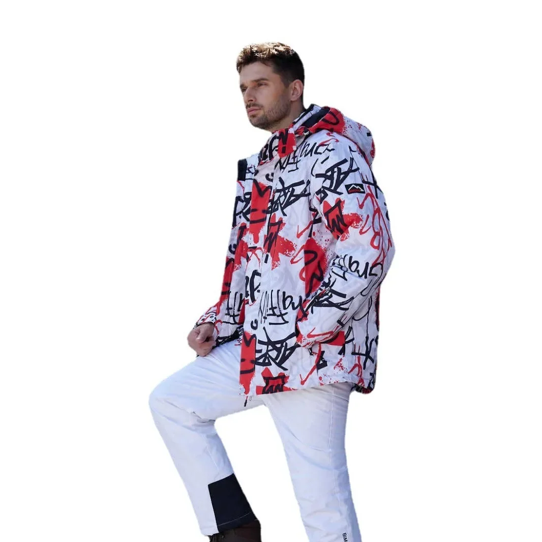 Ski Suit Jacket With Single Board And Double Board Thickened For Outdoor Skiing Enlarged For Both Men And Women