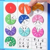 Montessori Fraction Learning Math Toy Magnetic Arithmetic Teaching Aids Wooden Book Educational Toys for Children Christmas Gift 3
