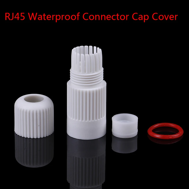 

New 1Set RJ45 Waterproof Connector Cap Cover For Outdoor Network IP Camera Pigtail Cable