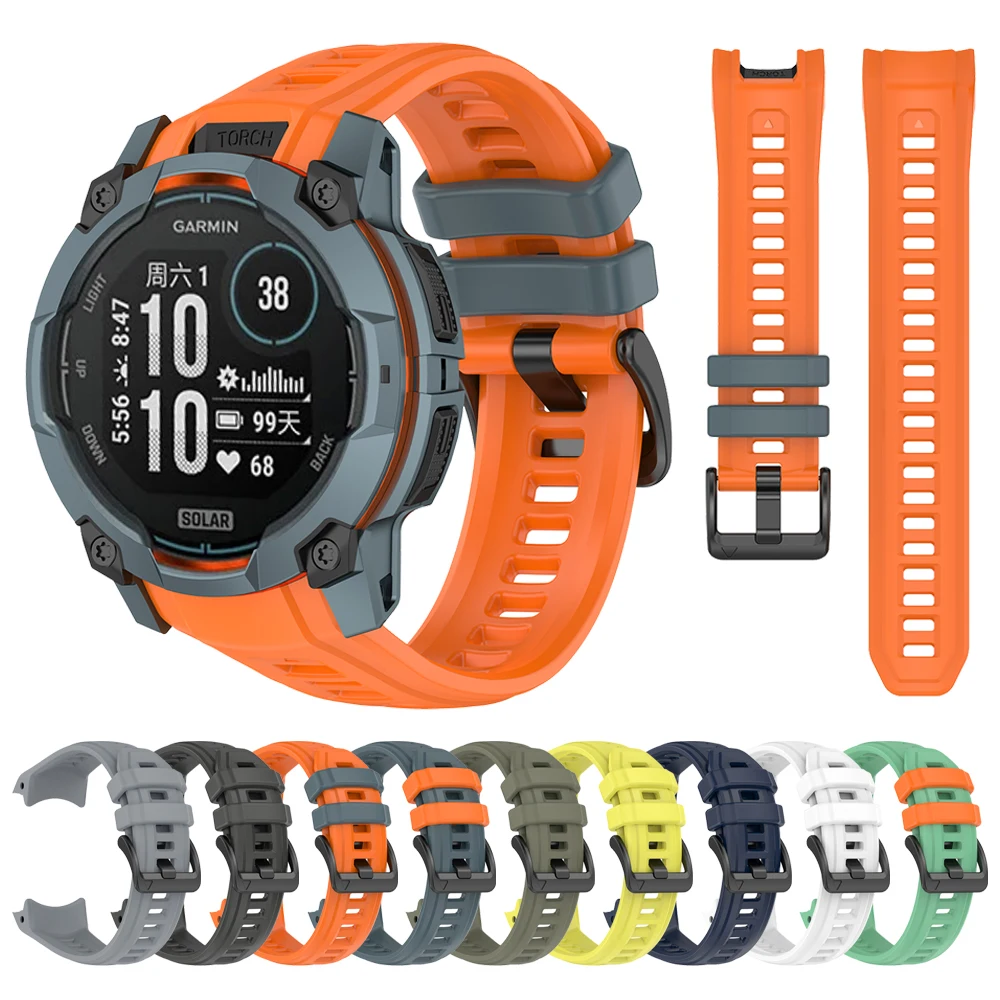 Premium Sports Silicone Watch Strap - Soft, Durable Replacement Band