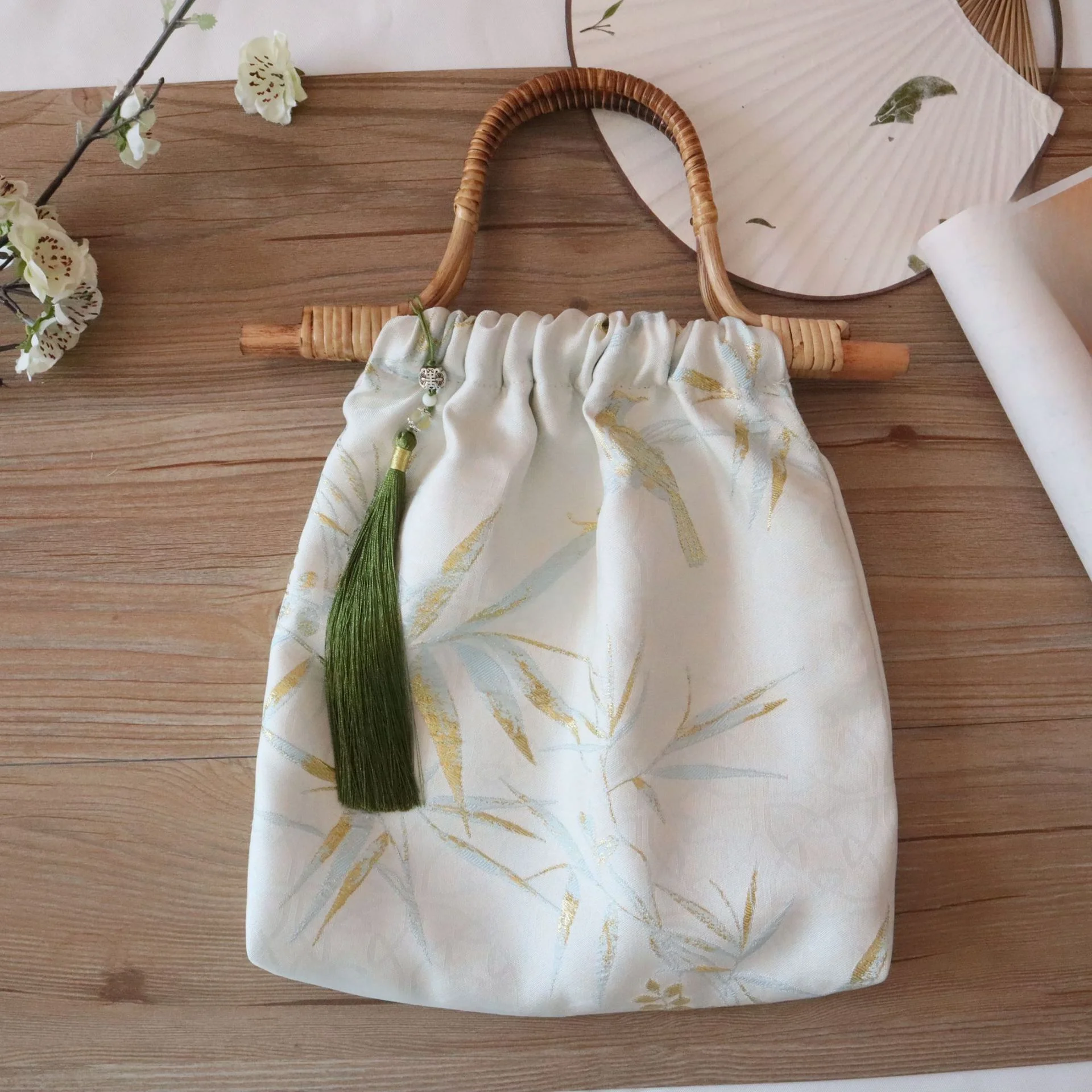 Borsa a spalla hanfu da donna con manico in bambù stile qipao_voghion.com
