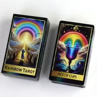 Rainbow Tarot Deck 78 Colorful Tarot Oracle Cards Illustration Divination Wisdom Oracle Cards RWS System for Beginners 10.3*6cm 1