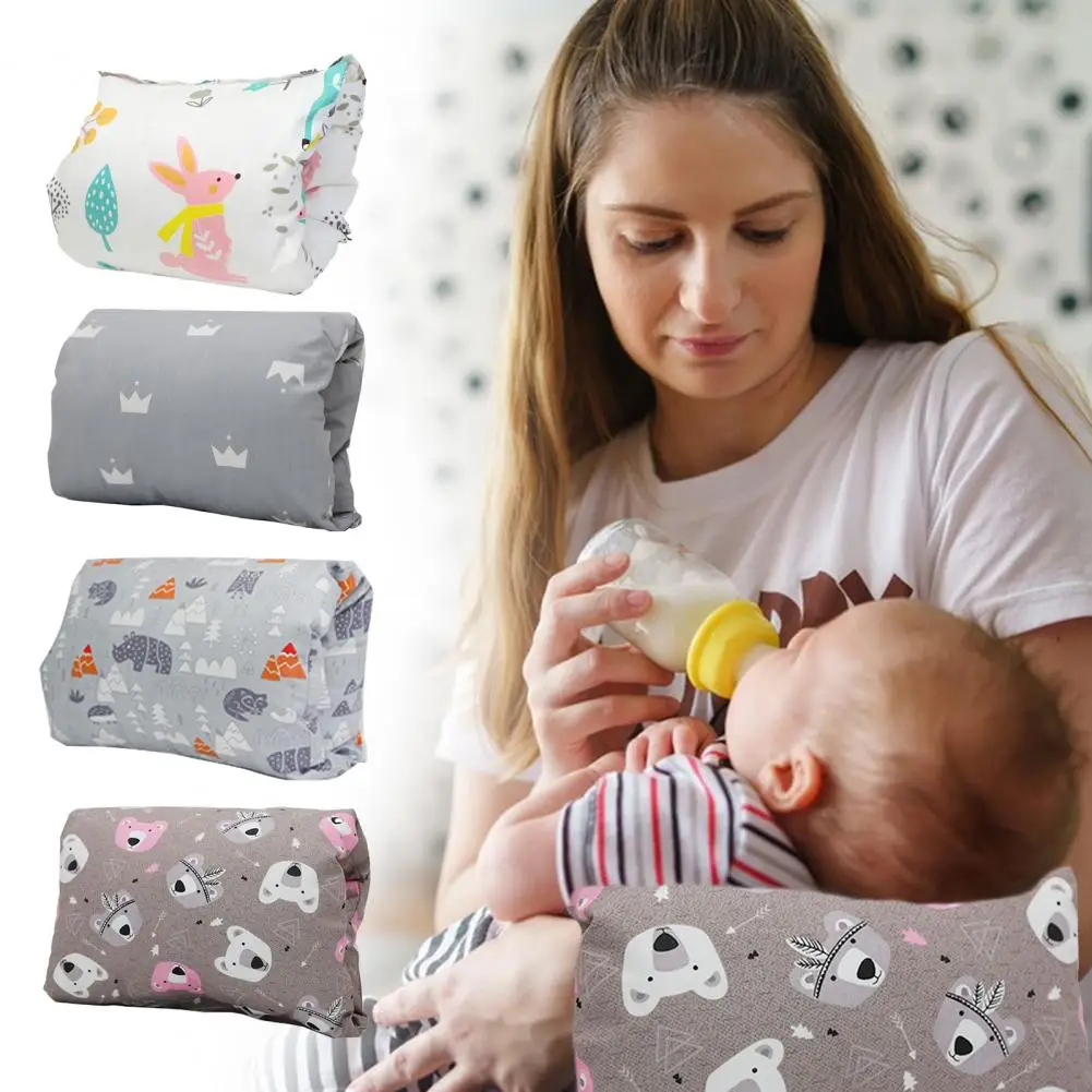 Supportive Arm Pillow Arm Pillow for Breastfeeding Cartoon Pattern for Baby Nursing Breastfeeding Cozy Bottle
