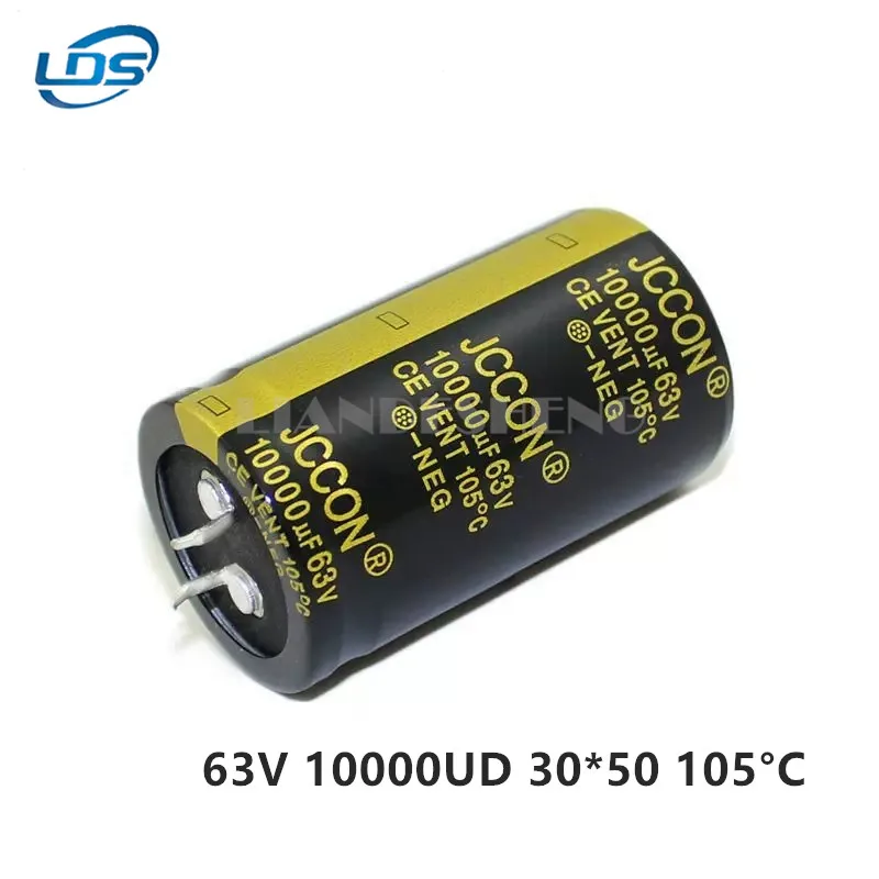 1pcs 63v 10000uf 63v JCCON Audio power amplifier power supply bull Angle filter fever electrolytic capacitor 30x50 2 5pcs audio electrolytic capacitor 63v10000uf 30x50 supercapacitor 63v 10000uf electrolytic capacitor for filter amplifier