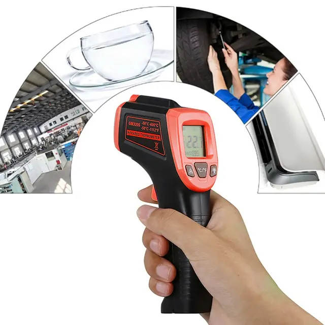 Digitális Gm320 Infravörös Hőmérő Nem Érintkezési Hőmérséklet -Mérő Pyométer Ir Lézerpont Fegyver -50 ~ 380 Fok - Image 6