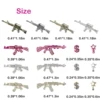 44PCS Alloy Gun Dollar Sign Star Nail Luxury Decor Gun Nail Charms Nail Art Rhinestone for Acrylic DIY Jewelry Nails Accessories 3