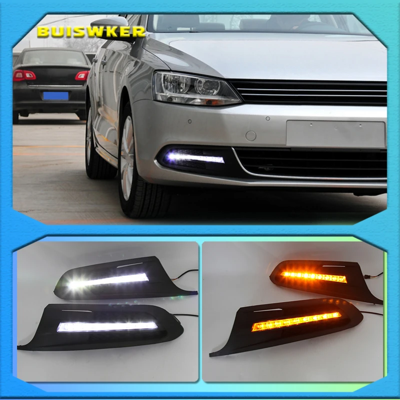 2PCs/set Car styling LED Car DRL Daytime running lights fog light for