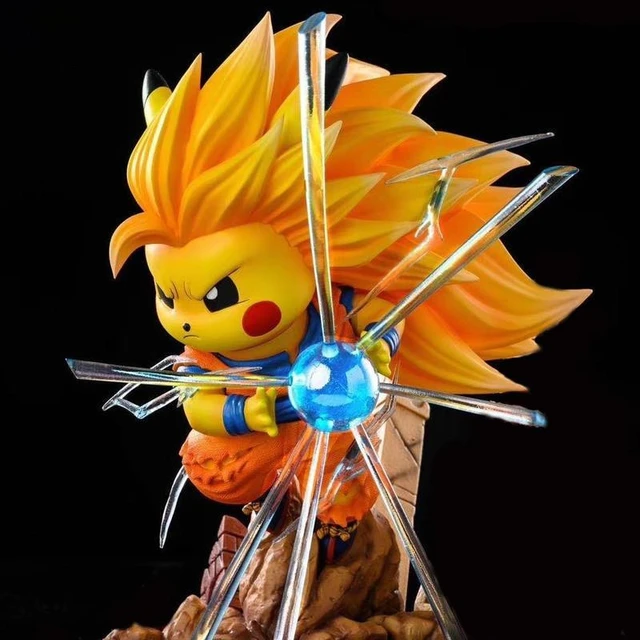 Anime Dragon Ball Super Saiyan Pokemon Pikachu Cos Naruto Guku Vegeta Gk Statue Pokemon Action Figure Christmas Gift For Kids