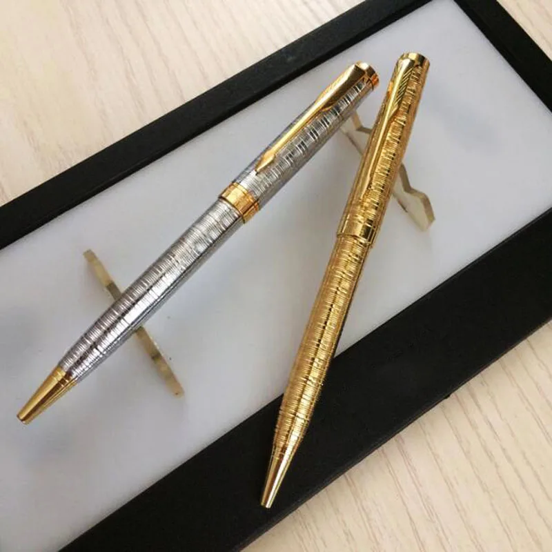 클래식 브랜드 PARKER 금속 볼펜 파란색 잉크 비즈니스 사무실 서명 볼펜