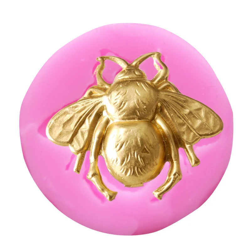 

3D Bumble Bee Silicone Mold Honeycomb Bees Fondant Flower Sugar Cake Decorating Tools Diy Cupcake Topper Candy Chocolate Moulds