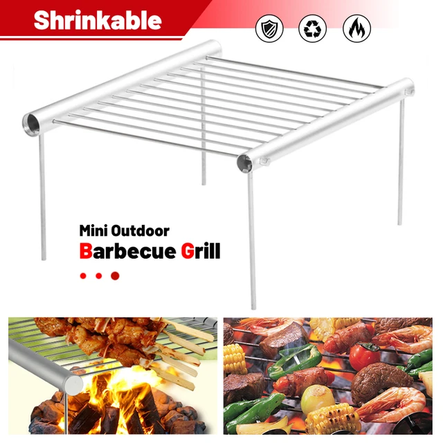 Stainless Steel Barbecue Accessories  Mini Pocket Bbq Grill Portable -  Portable - Aliexpress