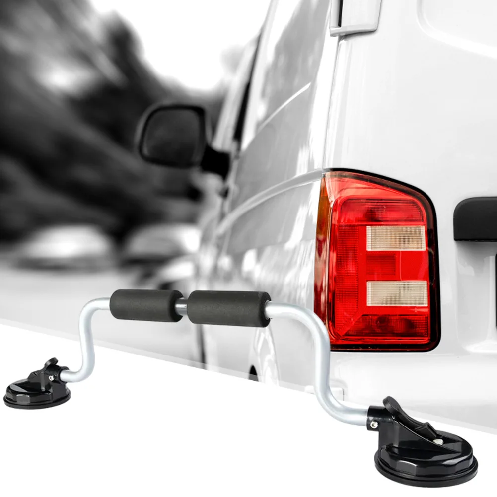 Kayak Roof Rack Strong Suction Boat Load Assist with Foam Rollers Roller Loader for Mounting Kayaks and Canoes To Car Tops-Black