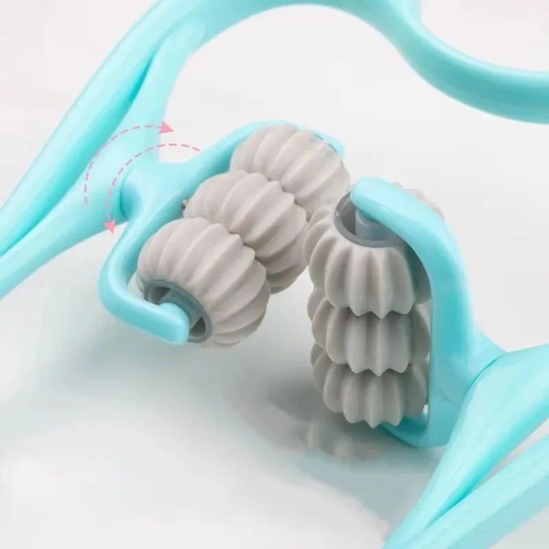 Cervical Neck Massager Manual Neck Clamp Multifunctional Kneading Roller 6-Ball Shoulder and Neck Relaxation Massager Tools