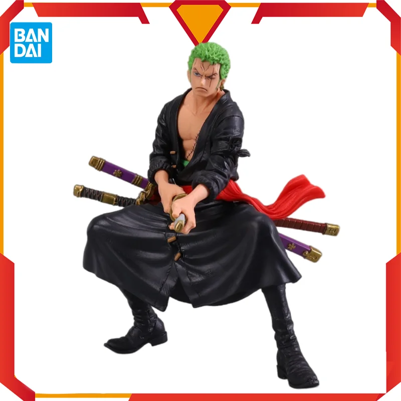 

Bandai Original Anime Figure KOA Art King One Piece Roronoa Zoro and The Country Set Up Scenery Figure Model Toys