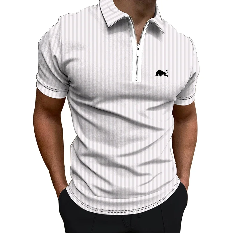 Men Clothes Summer Casual Fashion Short Sleeve Zipper Polo Shirt Men Business Lapel Plyester Polo Shirt Tops 8 S1808a5bdb51f47ef990556cd5affadbaz
