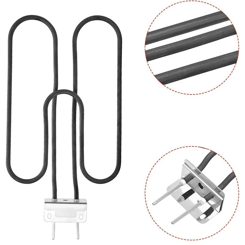 For Weber 66631 Heating Elements Barbecue Grill Heating Pipe Weber Q140 Q1400 Replacement Accessories,EU Plug 4