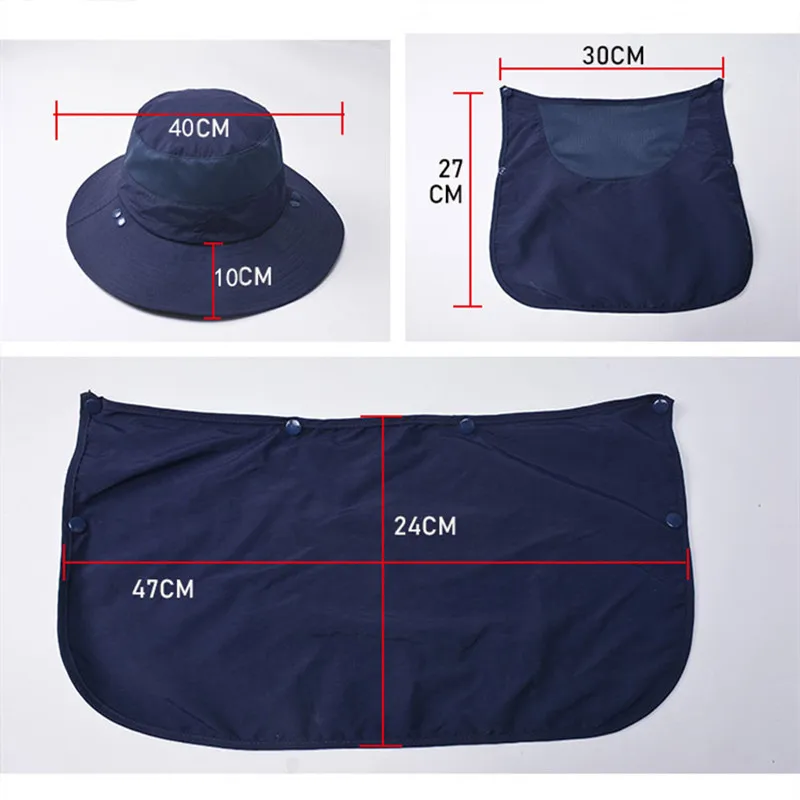 Summer Sun Hats UV Protection Outdoor Hunting Fishing Cap Men Women Hiking Camping Visor Bucket Hat Removable Fisherman Hat sun hats fisherman hat fishing hats