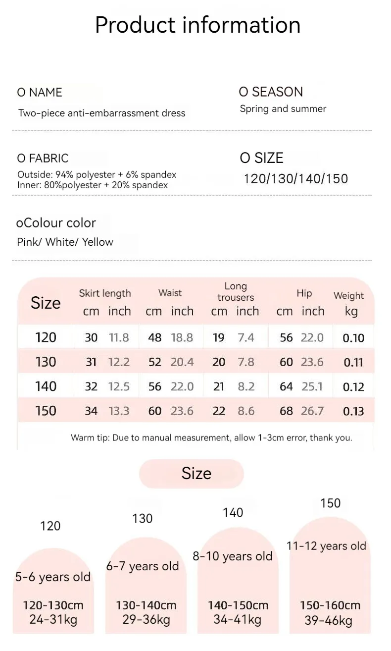Girls Sport Skirt Children Anti-embarrassment Breathable Yoga Dance Training Running Hiking Tennis Summer Clothes for Kids 12 S1808ea48c16d41b09ee86c08c4c15c51A