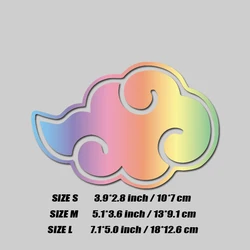 Auspicious Clouds Anime Vinyl Sticker - High Quality Waterproof Decal - M (Laser colorful)