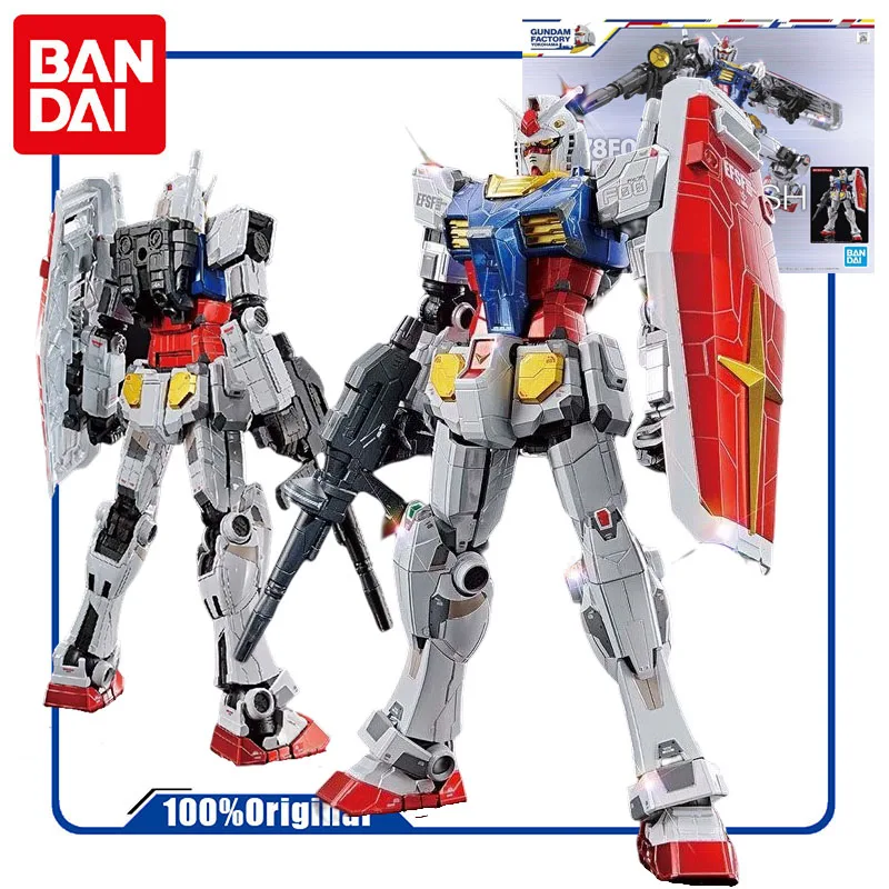 Bandai Original Model Kit Gundam Mg Pb Rx78f00 Titanium Finish1/100