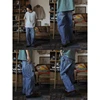 Second Order Double Knee Carpenter Jean Washed Selvage Denim Work Pants For Men 3